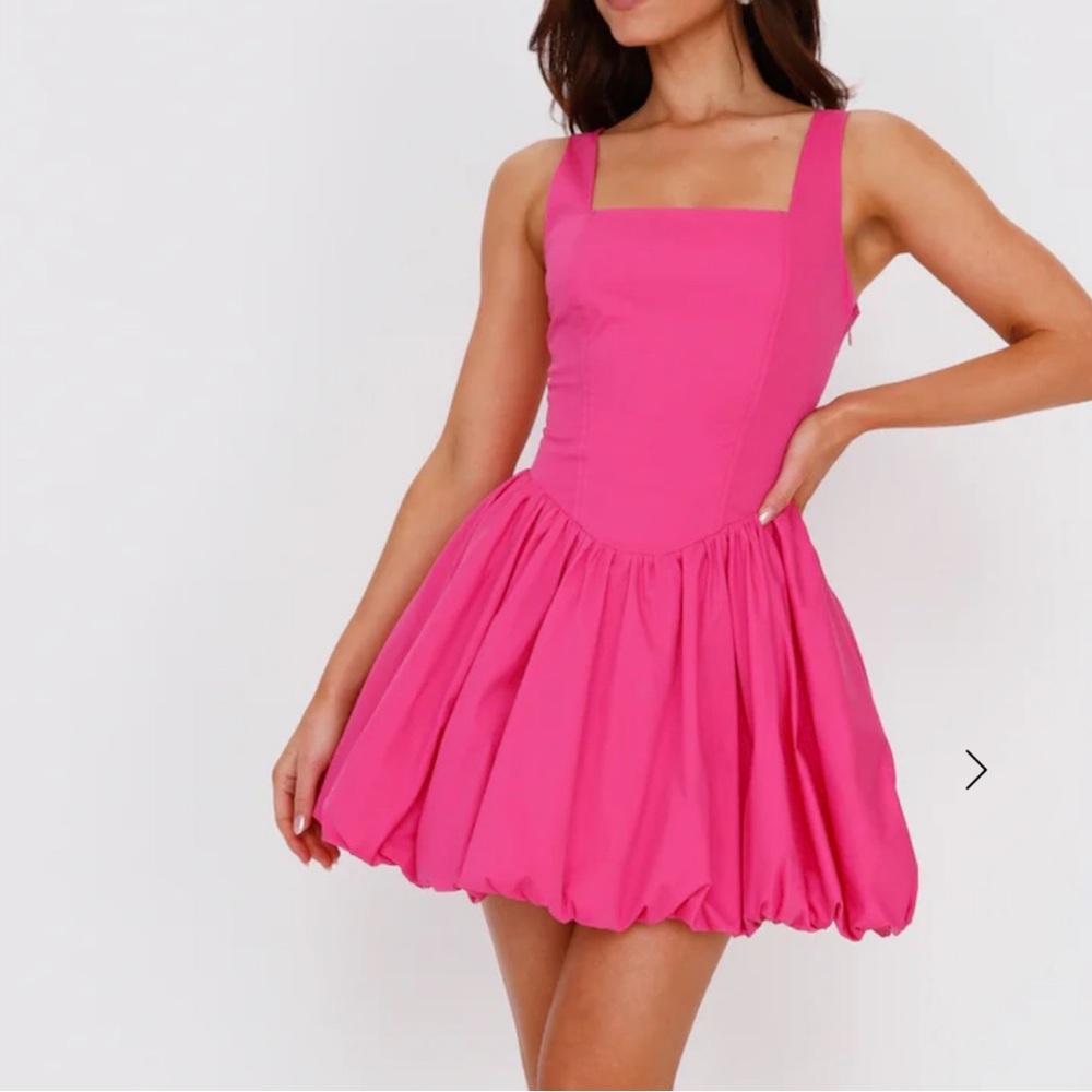 MIDSUMMER DREAM BUBBLE MINI DRESS PINK